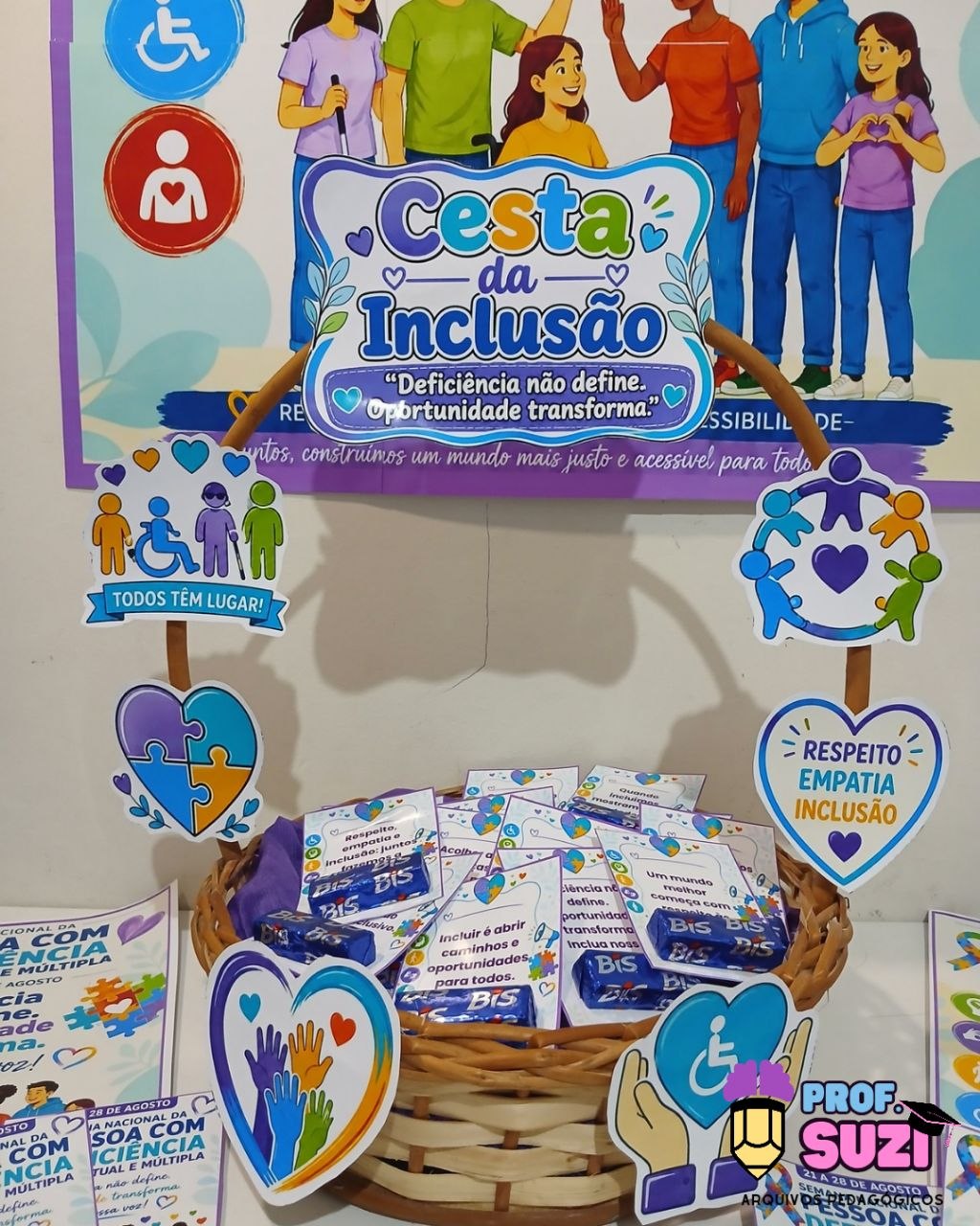 KIT CESTA DA INCLUSÃO - Semana Nacional da Pessoa com Deficiência Intelectual e Múltipla - Imagem 2