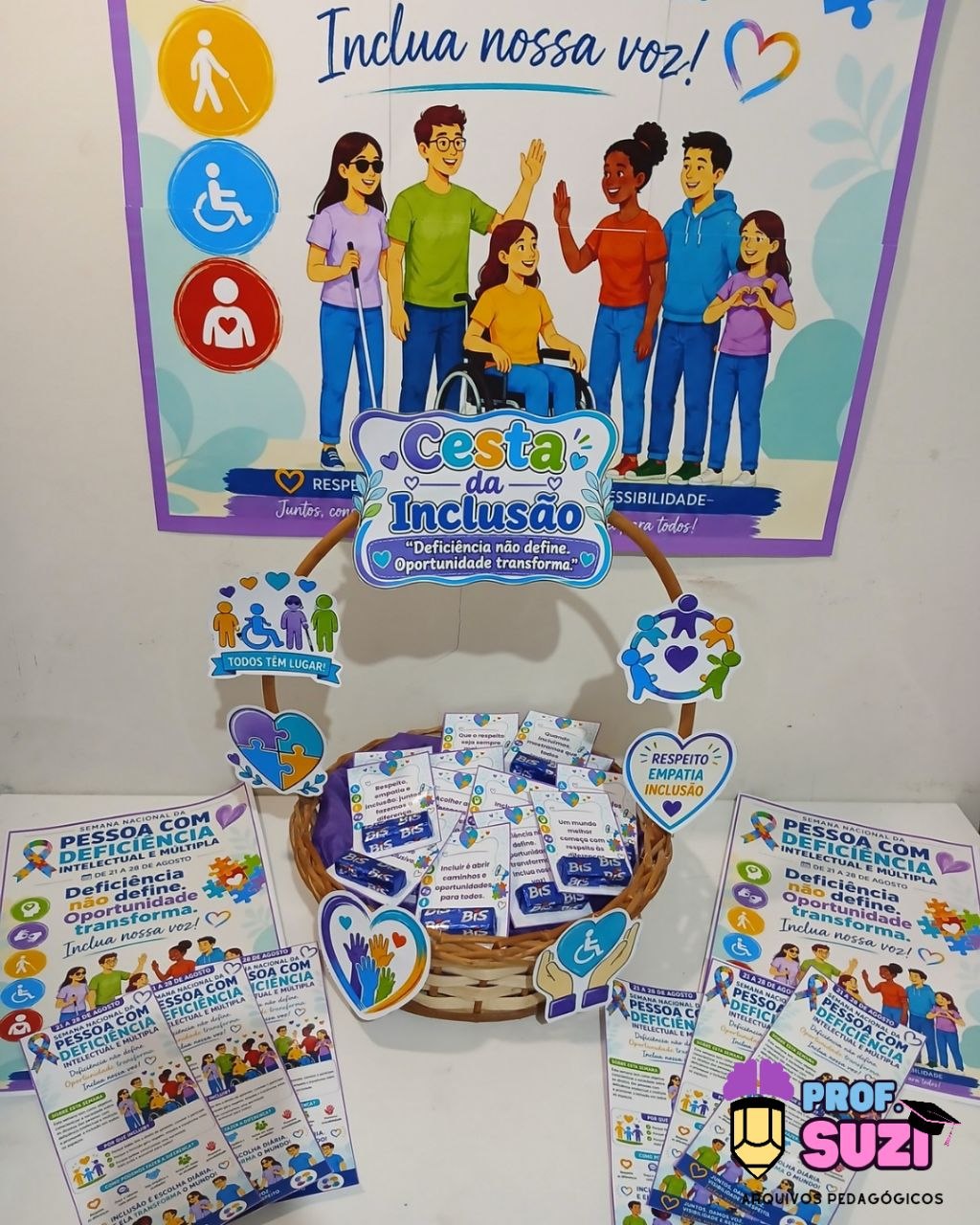 KIT CESTA DA INCLUSÃO - Semana Nacional da Pessoa com Deficiência Intelectual e Múltipla