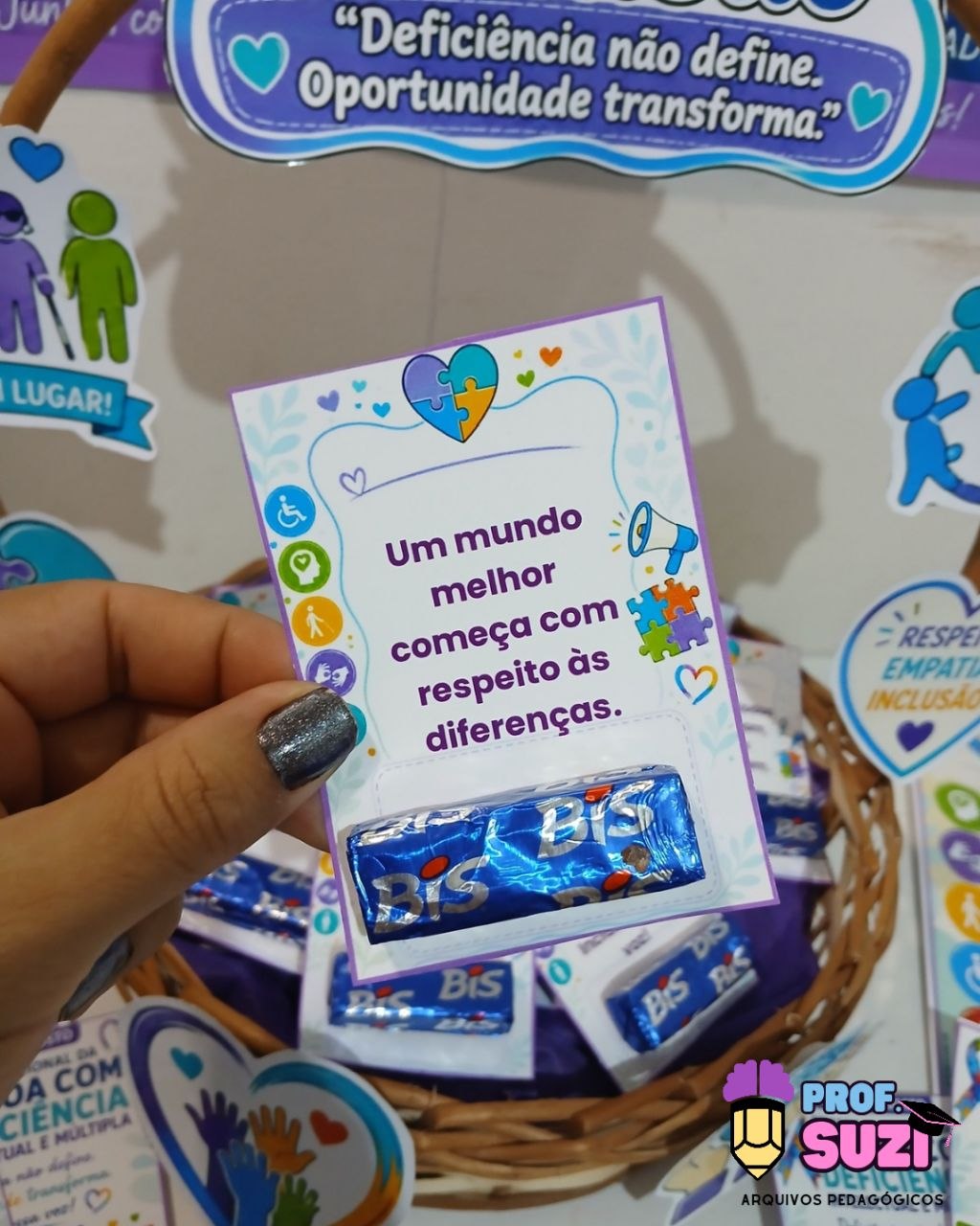 KIT CESTA DA INCLUSÃO - Semana Nacional da Pessoa com Deficiência Intelectual e Múltipla - Imagem 5