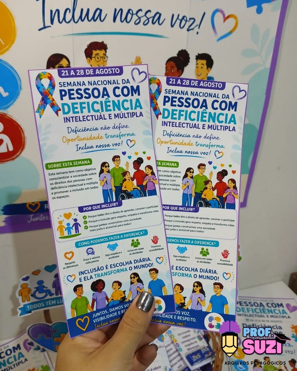 KIT CESTA DA INCLUSÃO - Semana Nacional da Pessoa com Deficiência Intelectual e Múltipla - Imagem 6
