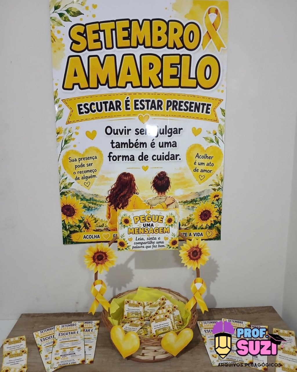 Kit Setembro Amarelo – Escutar é Estar Presente 🌻💛