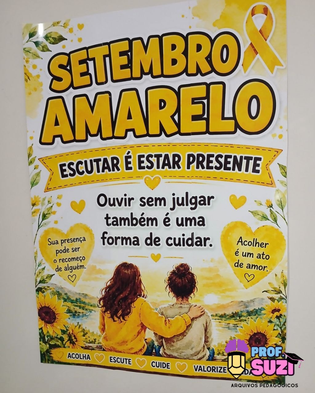 Kit Setembro Amarelo – Escutar é Estar Presente 🌻💛 - Imagem 3