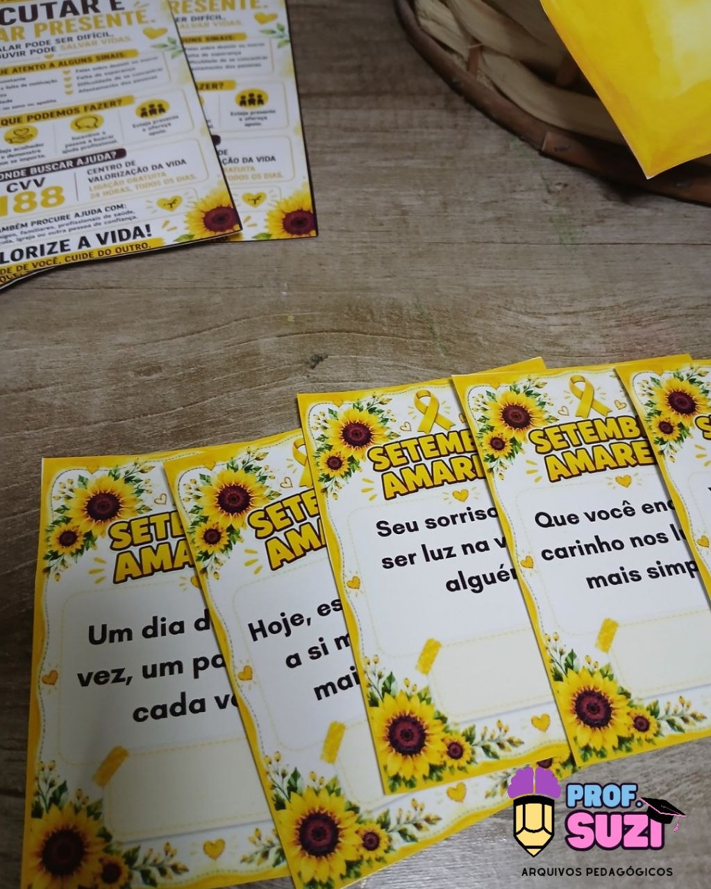 Kit Setembro Amarelo – Escutar é Estar Presente 🌻💛 - Imagem 9