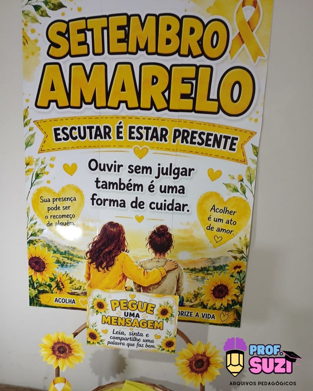Kit Setembro Amarelo – Escutar é Estar Presente 🌻💛 - Imagem 4