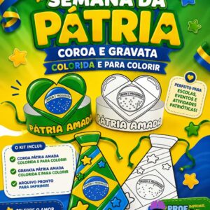 Kit Semana da Pátria – Coroa e Gravata para 7 de Setembro