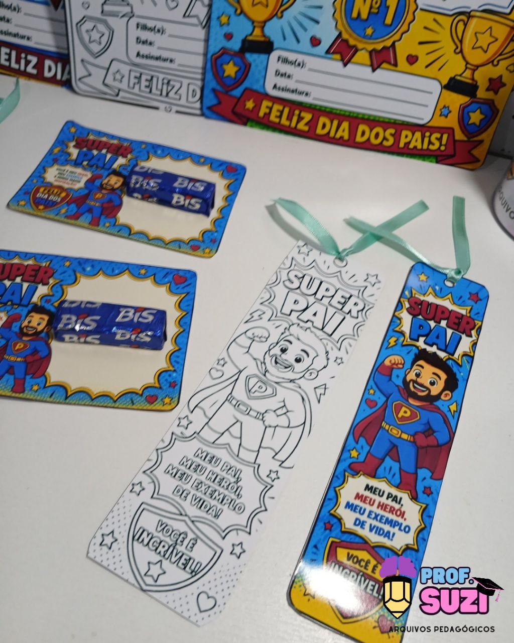 🦸♂️ Kit Lembrancinhas Dia dos Pais – Super Pai | Arquivo Digital PDF