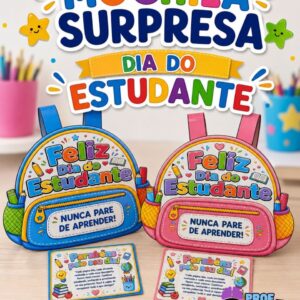 Lembrancinha Mochila Surpresa – Dia do Estudante
