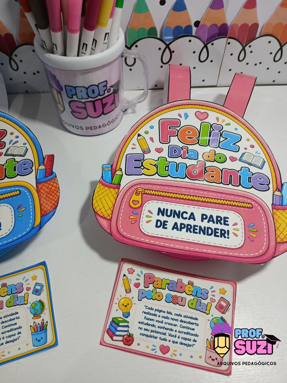 Lembrancinha Mochila Surpresa – Dia do Estudante - Imagem 4