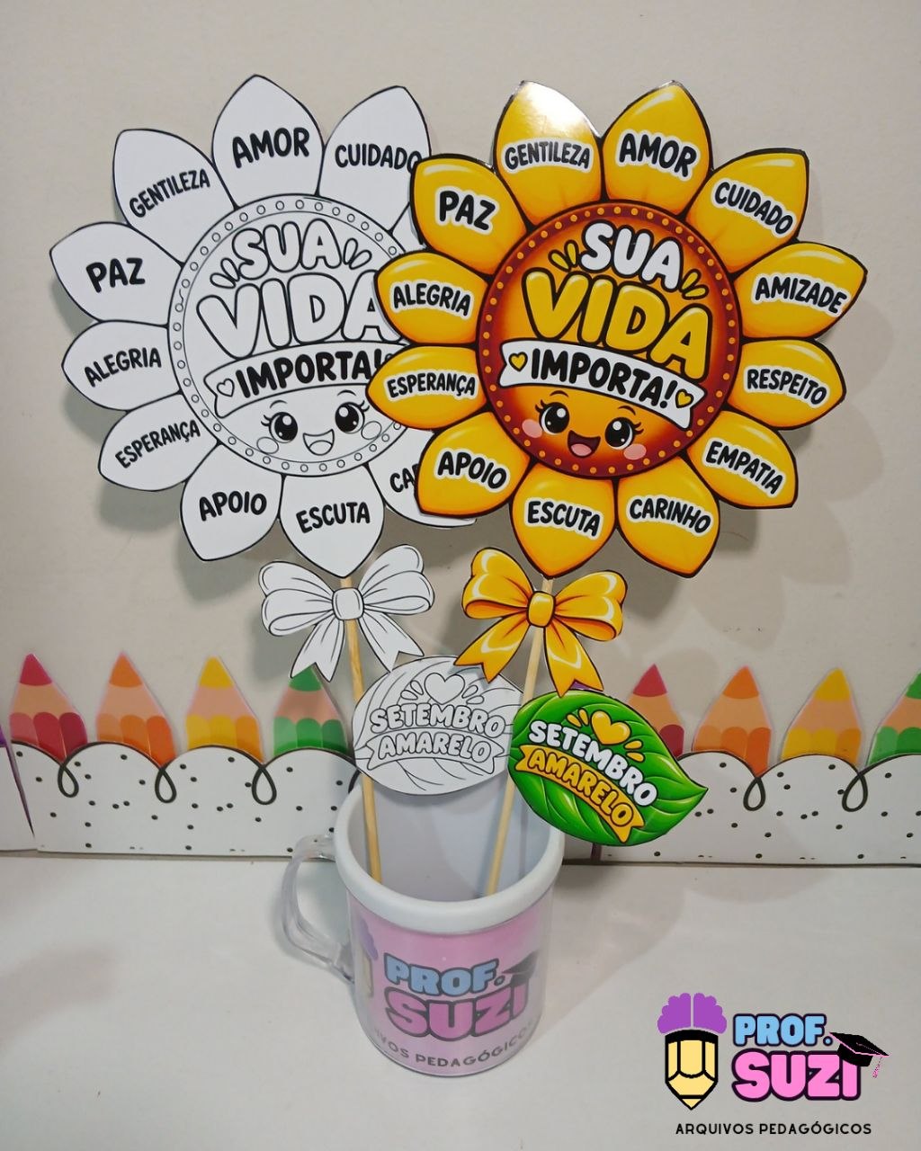 Girassol Setembro Amarelo — Sua Vida Importa!