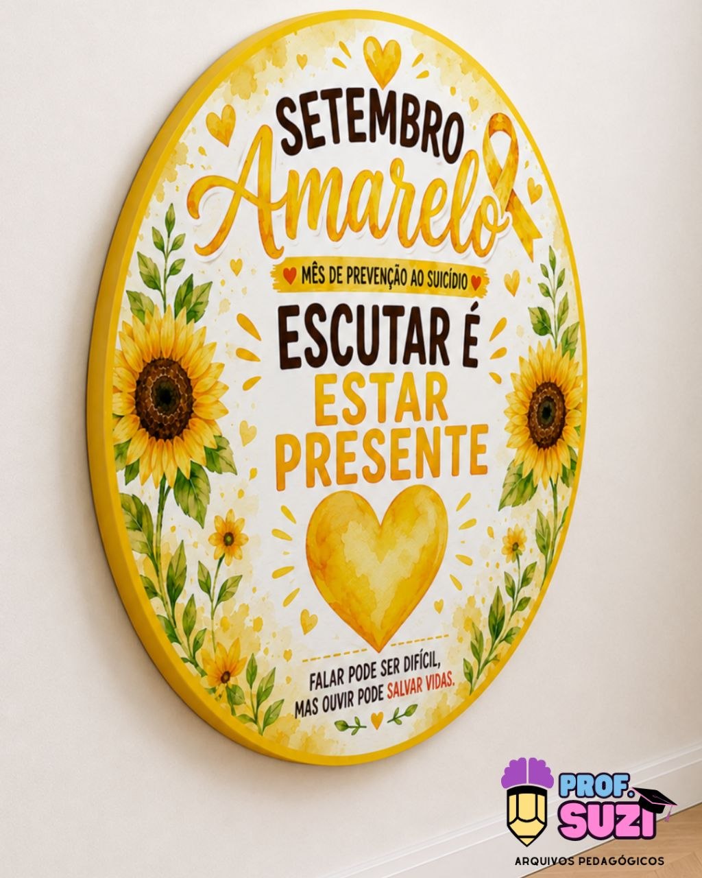 🌻 Painel Setembro Amarelo – Escutar é Estar Presente - Imagem 3