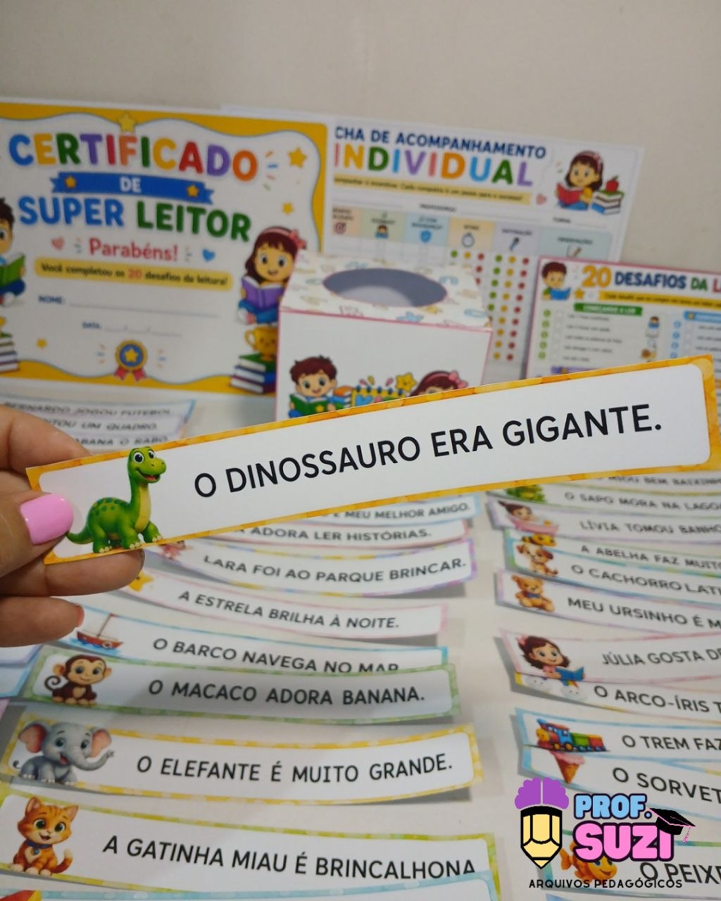 Kit Fluência Leitora – Frases | Material Pedagógico - Imagem 4