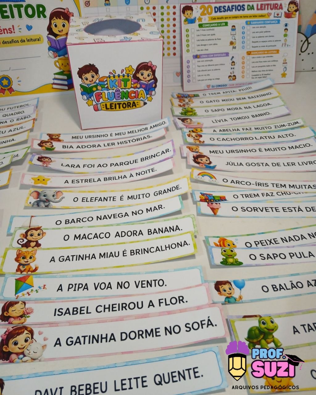 Kit Fluência Leitora – Frases | Material Pedagógico - Imagem 2