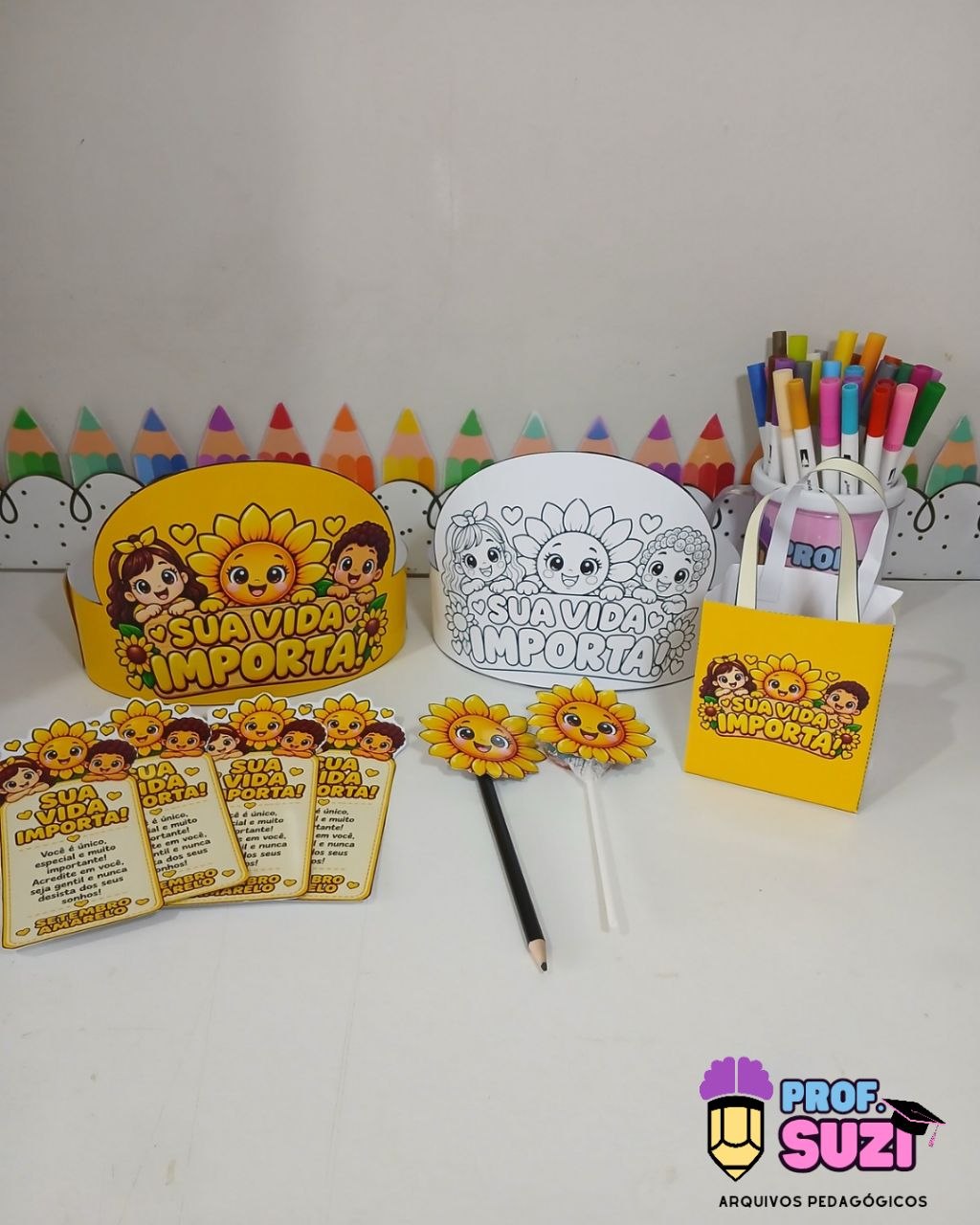 Kit de Lembrancinhas Setembro Amarelo – Sua Vida Importa!