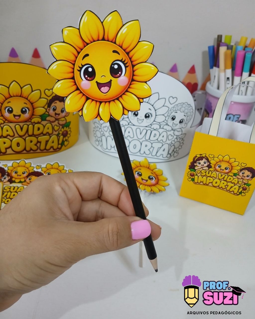 Kit de Lembrancinhas Setembro Amarelo – Sua Vida Importa! - Imagem 7