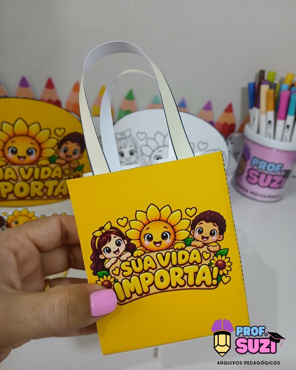 Kit de Lembrancinhas Setembro Amarelo – Sua Vida Importa! - Imagem 3
