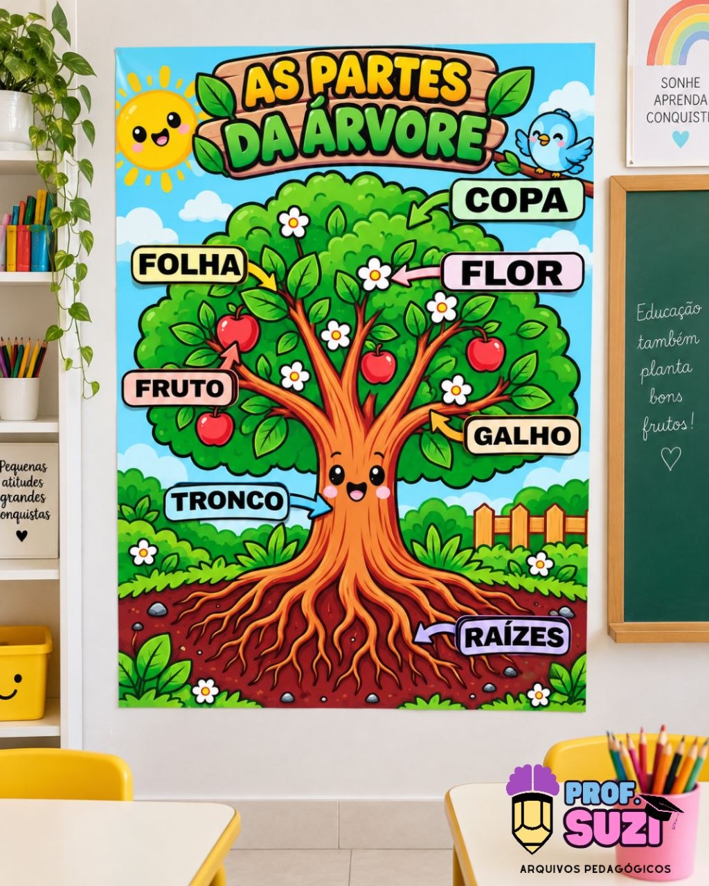 As Partes da Árvore – Cartaz Interativo - Imagem 2