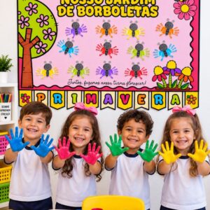 Cartaz Colaborativo Primavera – Nosso Jardim de Borboletas
