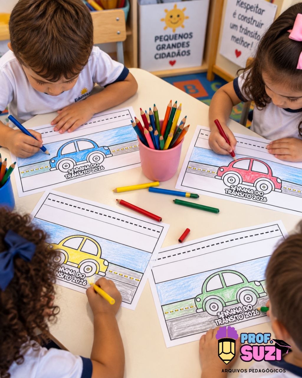 Atividades Interativas para Colorir – Semana do Trânsito | Educação Infantil - Imagem 3