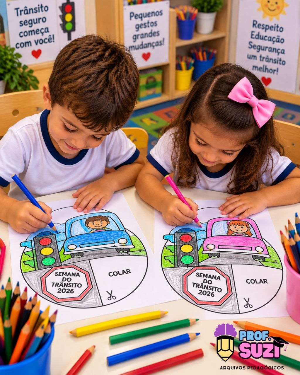 Atividades Interativas para Colorir – Semana do Trânsito | Educação Infantil - Imagem 2