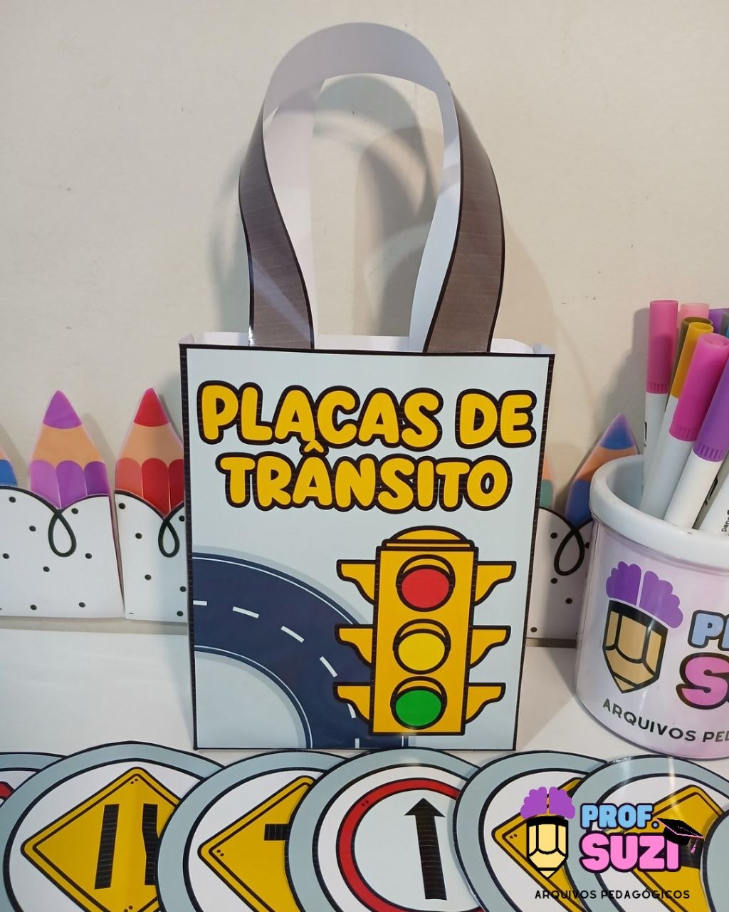 Sacola das Placas de Trânsito: Recurso Lúdico para Educação Infantil - Imagem 3