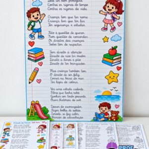 Painel O Direito das Crianças – Poema de Ruth Rocha + Atividades | Educação Infantil
