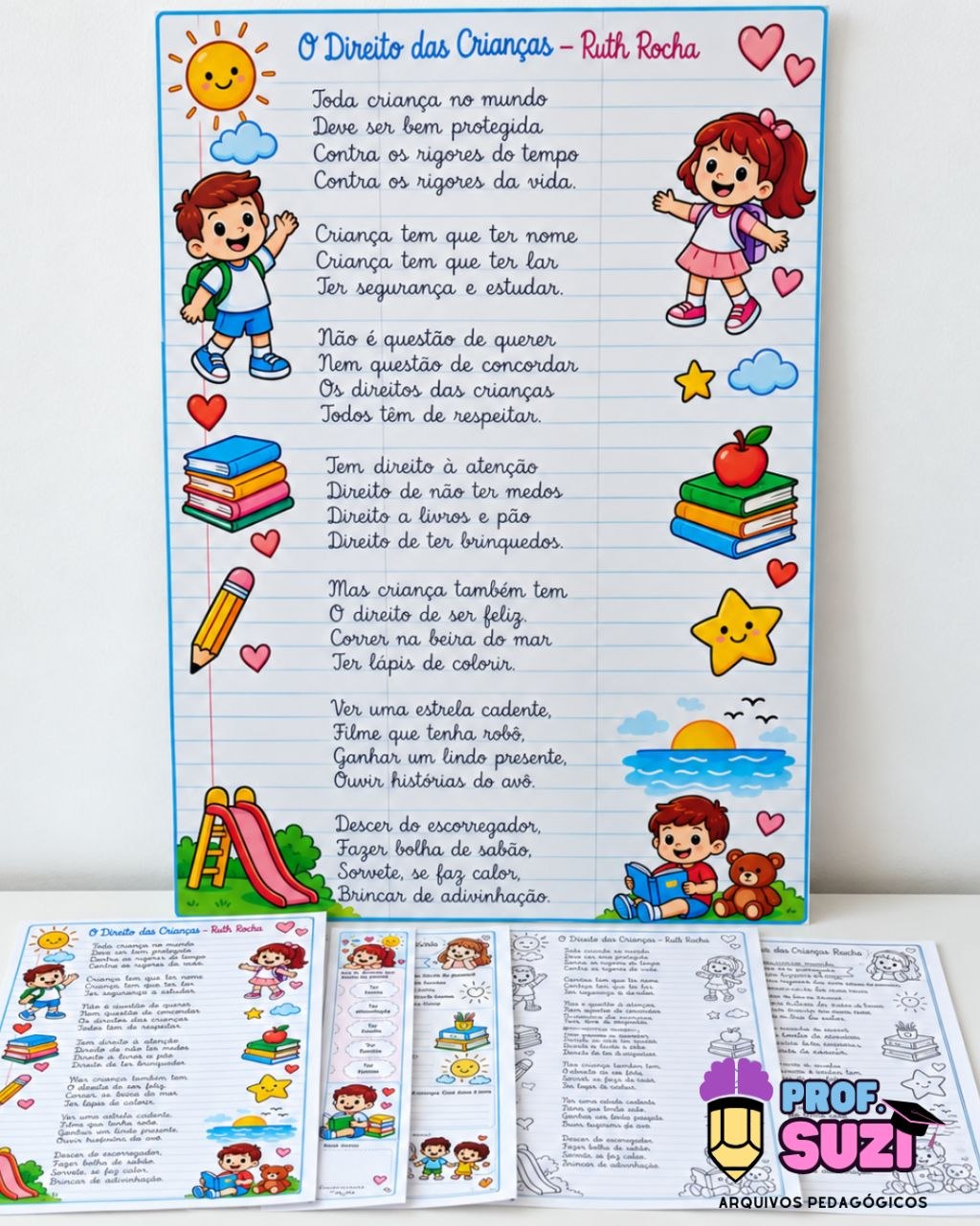 Painel O Direito das Crianças – Poema de Ruth Rocha + Atividades | Educação Infantil