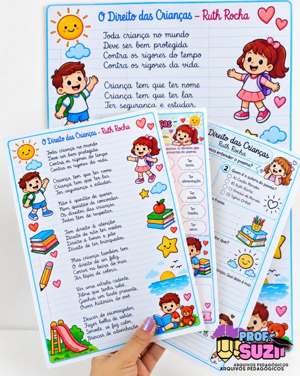 Painel O Direito das Crianças – Poema de Ruth Rocha + Atividades | Educação Infantil - Imagem 3