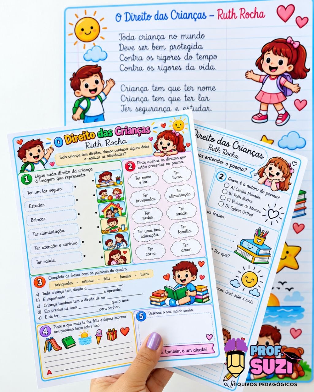 Painel O Direito das Crianças – Poema de Ruth Rocha + Atividades | Educação Infantil - Imagem 5