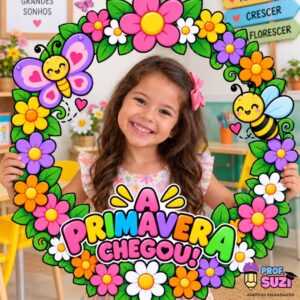 Bambolê de Primavera para Educação Infantil – A Primavera Chegou | PDF para Imprimir