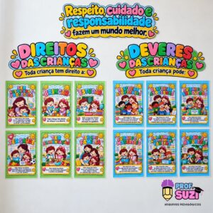 Painel Direitos e Deveres das Crianças – Educação Infantil | 6 Direitos e 6 Deveres