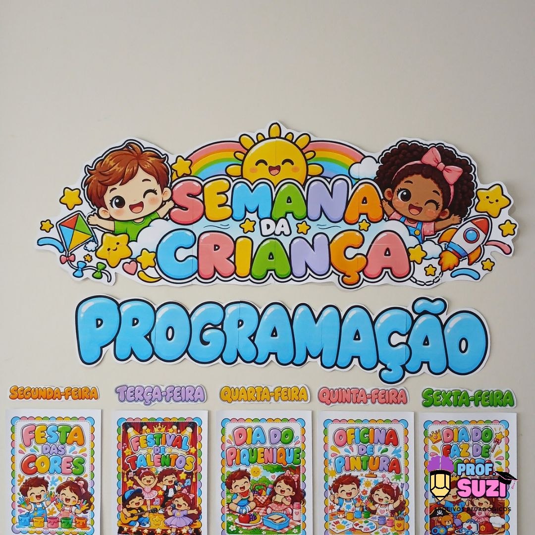 Painel Semana da Criança – Programação Especial | Educação Infantil