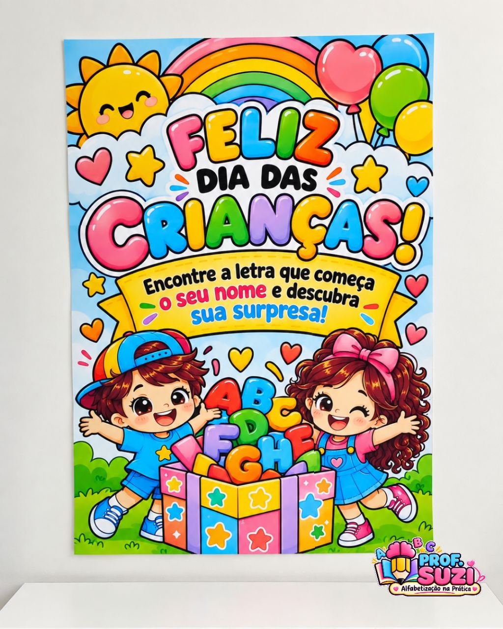 MINHA LETRA, MINHA SURPRESA — Kit Dia das Crianças – Alfabetização - Imagem 3