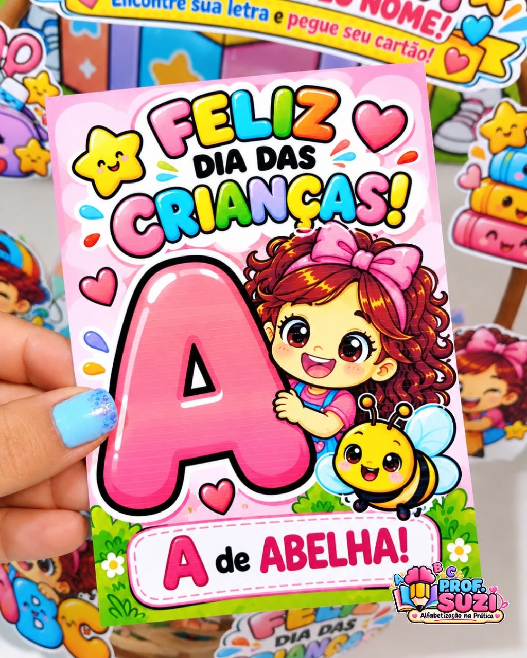 MINHA LETRA, MINHA SURPRESA — Kit Dia das Crianças – Alfabetização - Imagem 5