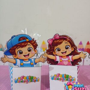 Caixinha Porta-Doces Feliz Dia das Crianças