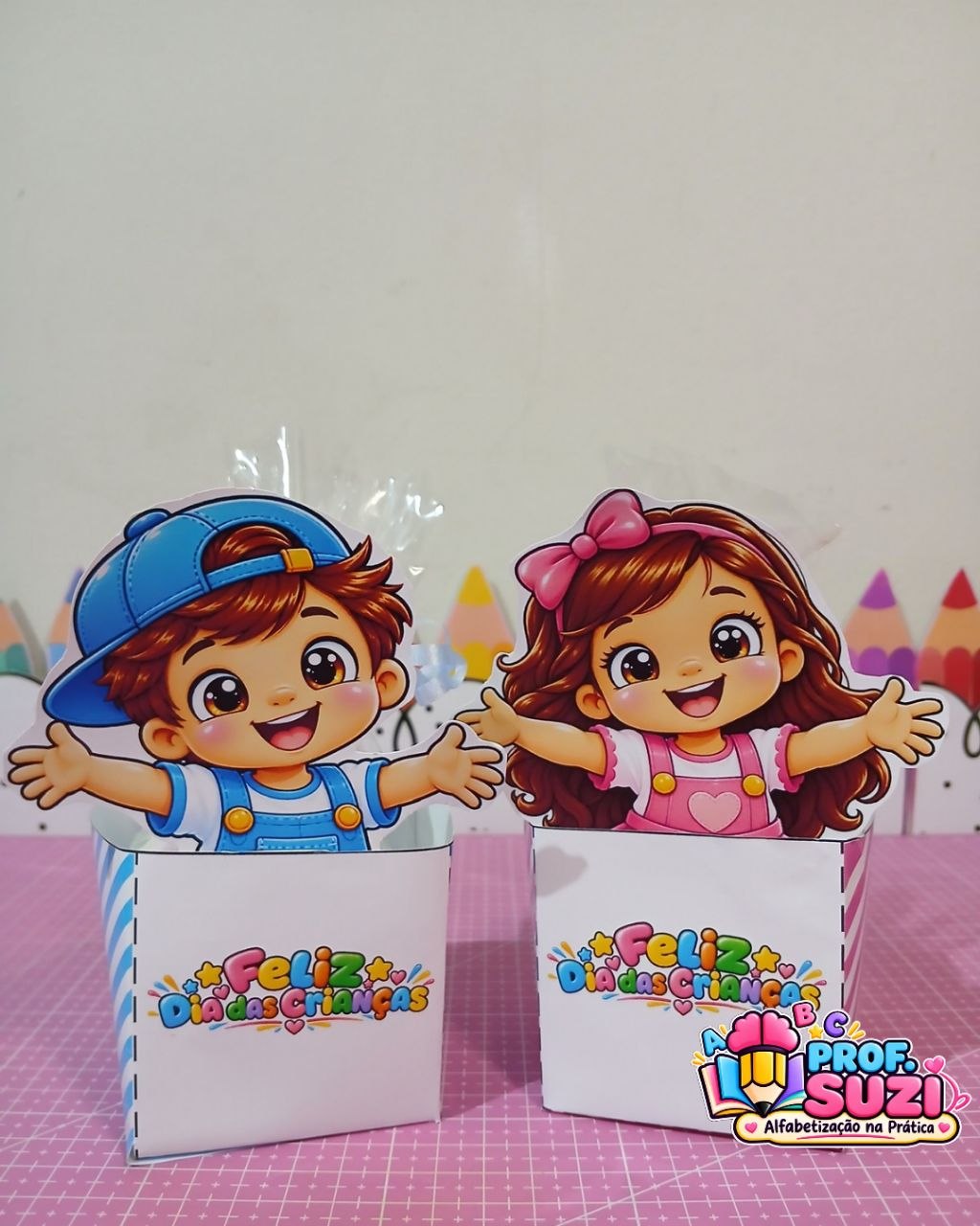 Caixinha Porta-Doces Feliz Dia das Crianças