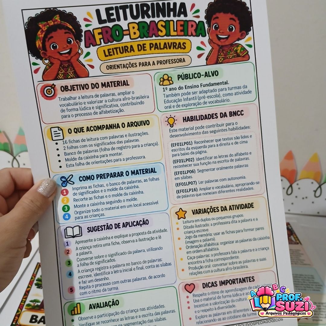 Leiturinha Afro-Brasileira – Atividade de Alfabetização e Consciência Negra - Imagem 9