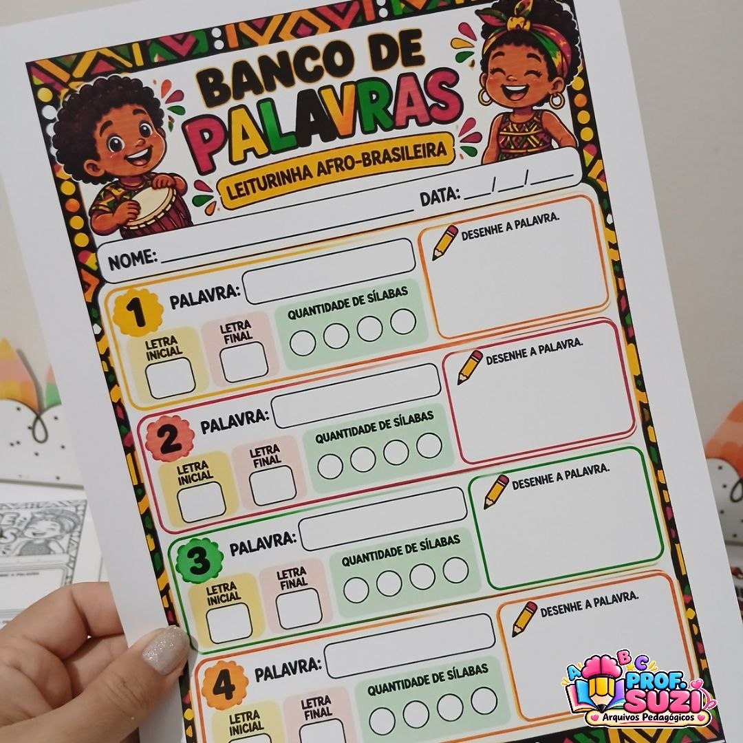 Leiturinha Afro-Brasileira – Atividade de Alfabetização e Consciência Negra - Imagem 7