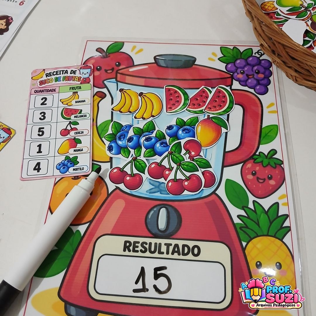 Suco de Frutas da Matemática – Recurso Pedagógico Interativo para Aprender Brincando - Imagem 5
